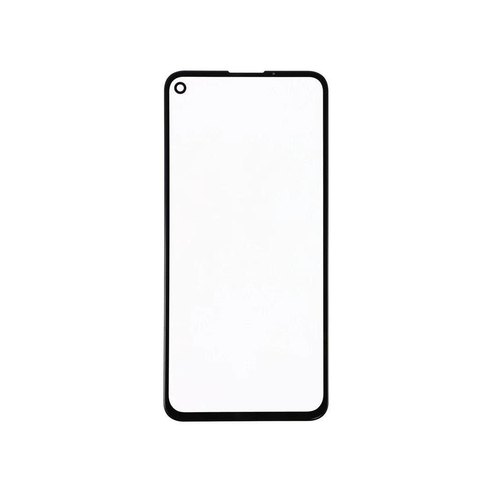 For Google Pixel 4a 4G Front Screen Glass Lens + OCA Adhesive Part (without Logo) - 1