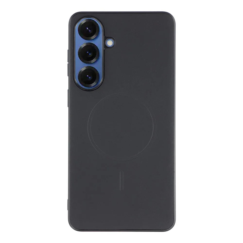 X-LEVEL For Samsung Galaxy S26+ Magnetic Case PC + TPU + PU Phone Back Cover - Black - 1