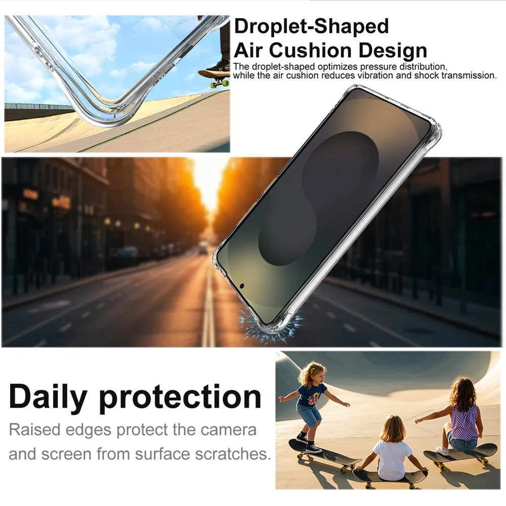 IMAK For Samsung Galaxy S26 Ultra Case TPU Phone Cover Airbag Shockproof Protection - Transparent - 4