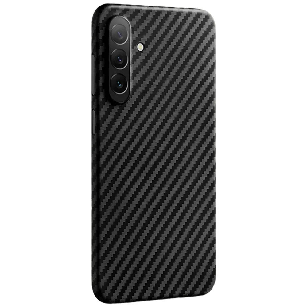 X-LEVEL For Samsung Galaxy S26+ Case Carbon Fiber Texture Hard PC Phone Cover Anti Shock - Black - 1