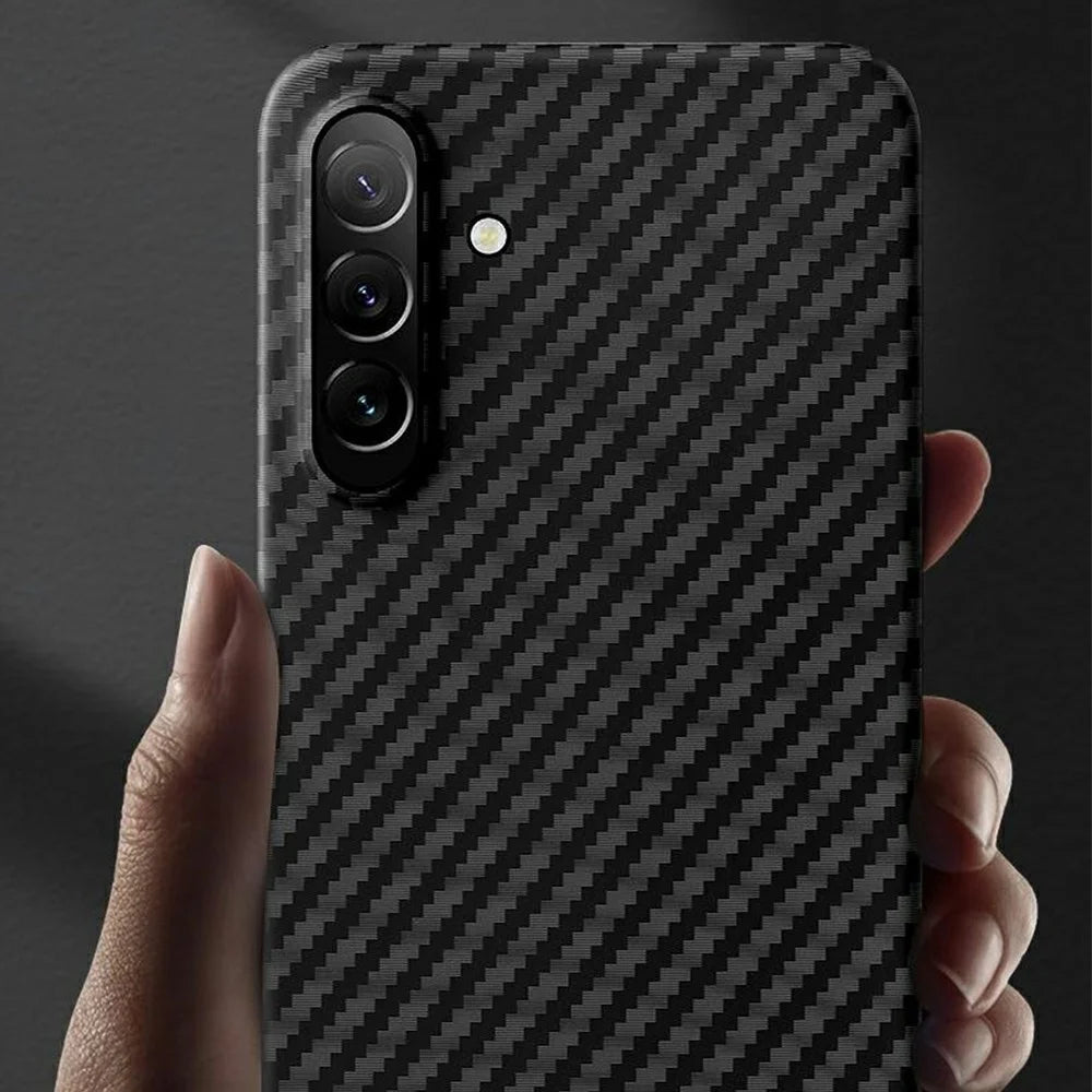 X-LEVEL For Samsung Galaxy S26+ Case Carbon Fiber Texture Hard PC Phone Cover Anti Shock - Black - 2