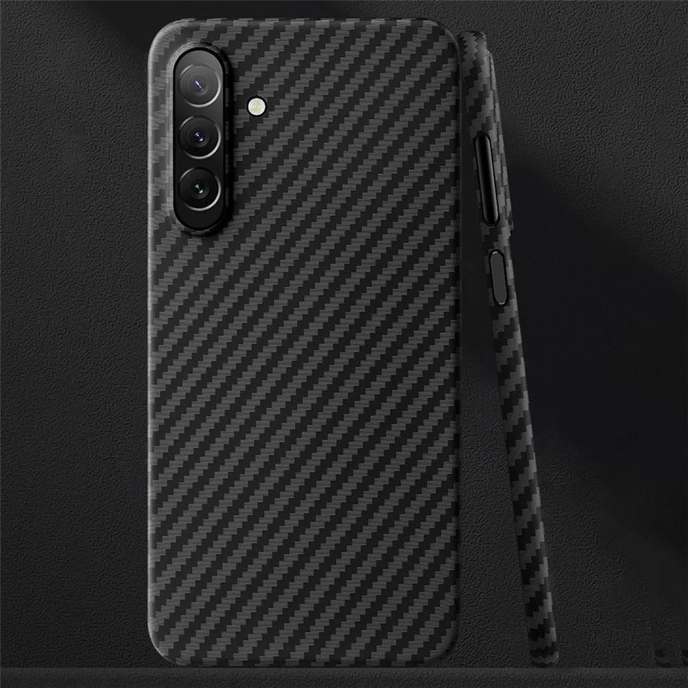 X-LEVEL For Samsung Galaxy S26+ Magnetic Case Carbon Fiber Texture Ultra-Thin PC Hard Phone Cover - Black - 2
