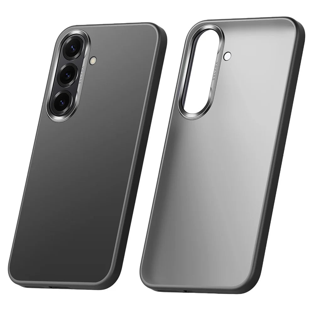 SULADA For Samsung Galaxy S26+ Case PC+TPU Shockproof Matte Phone Protector Cover - Titanium Black - 1