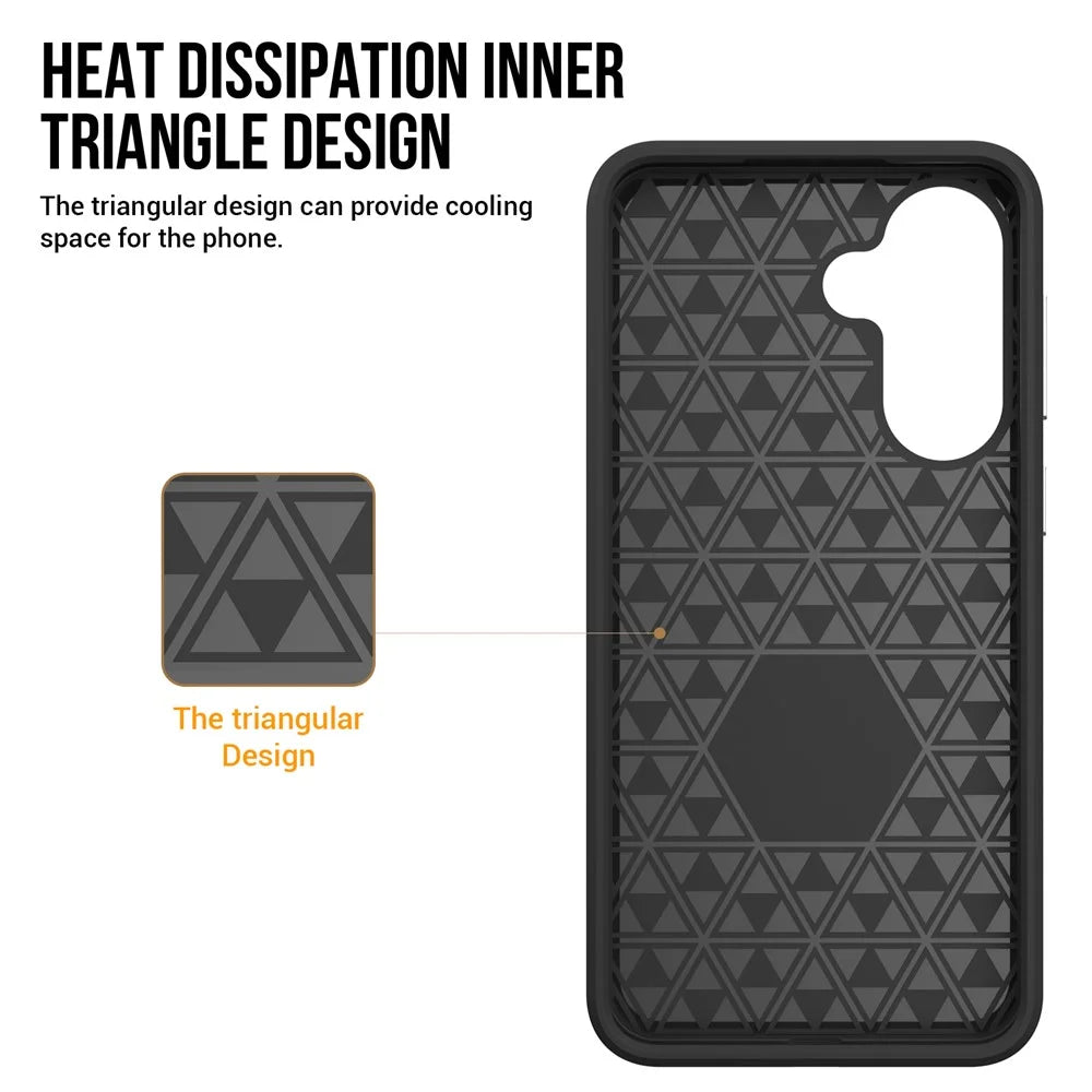For Samsung Galaxy A57 5G Magnetic Case Shockproof TPU + PC Phone Cover - Purple - 3