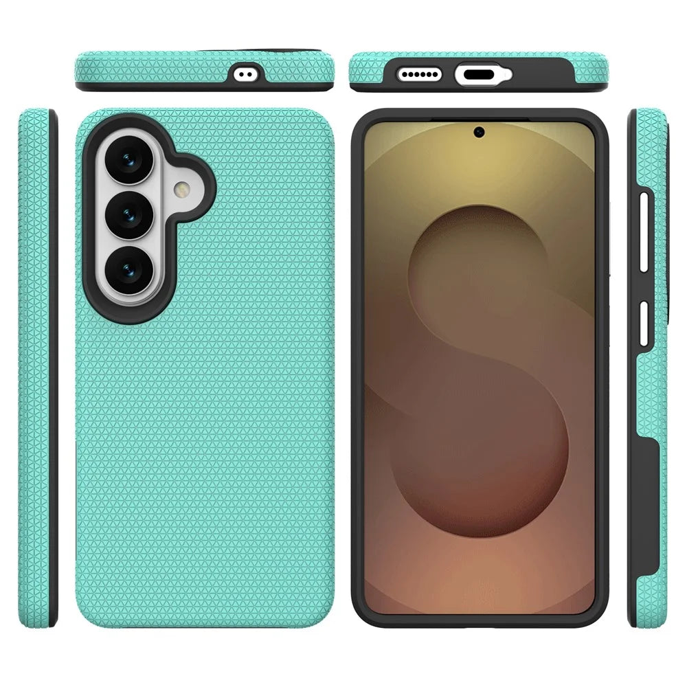 For Samsung Galaxy S26 Case TPU + PC Four Corner Anti-Drop Phone Cover - Mint Green - 7
