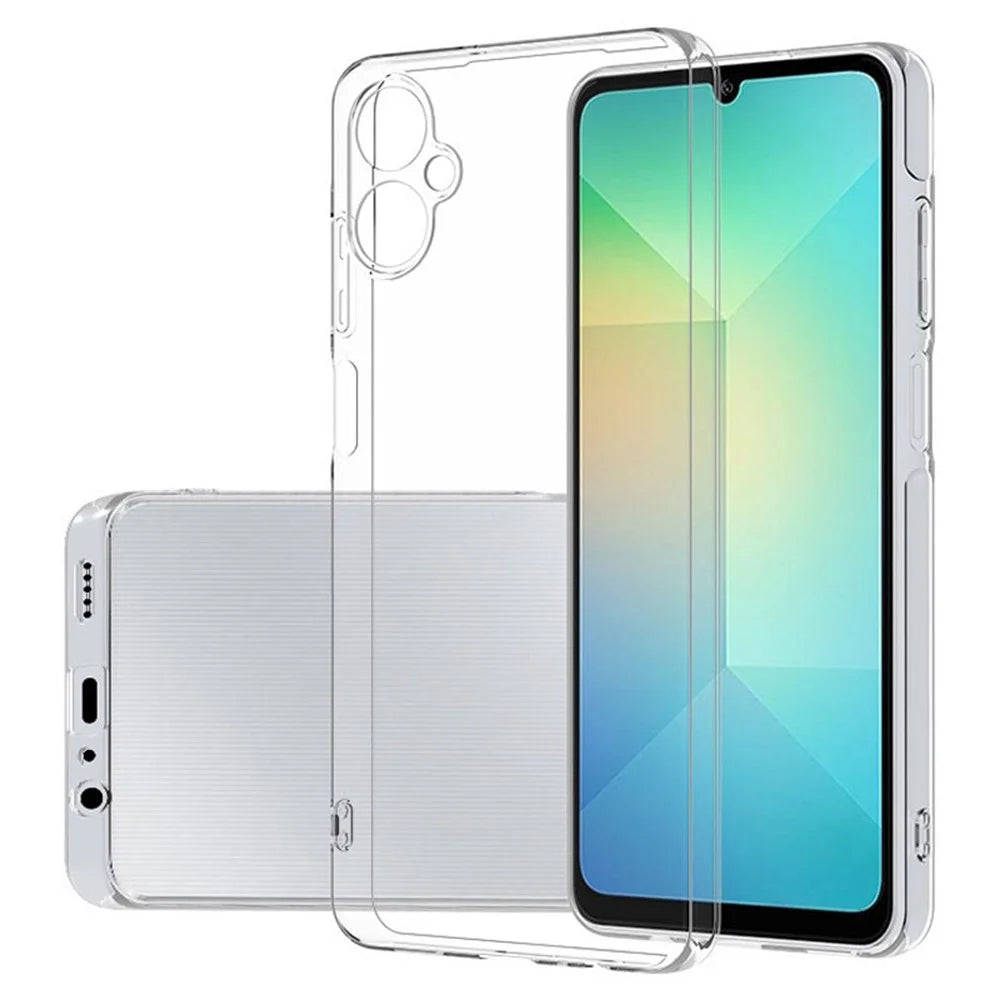 For Samsung Galaxy A08 5G / A08 4G / A07 5G Back Cover Ultra Thin Flexible TPU Clear Phone Case - Transparent - 1