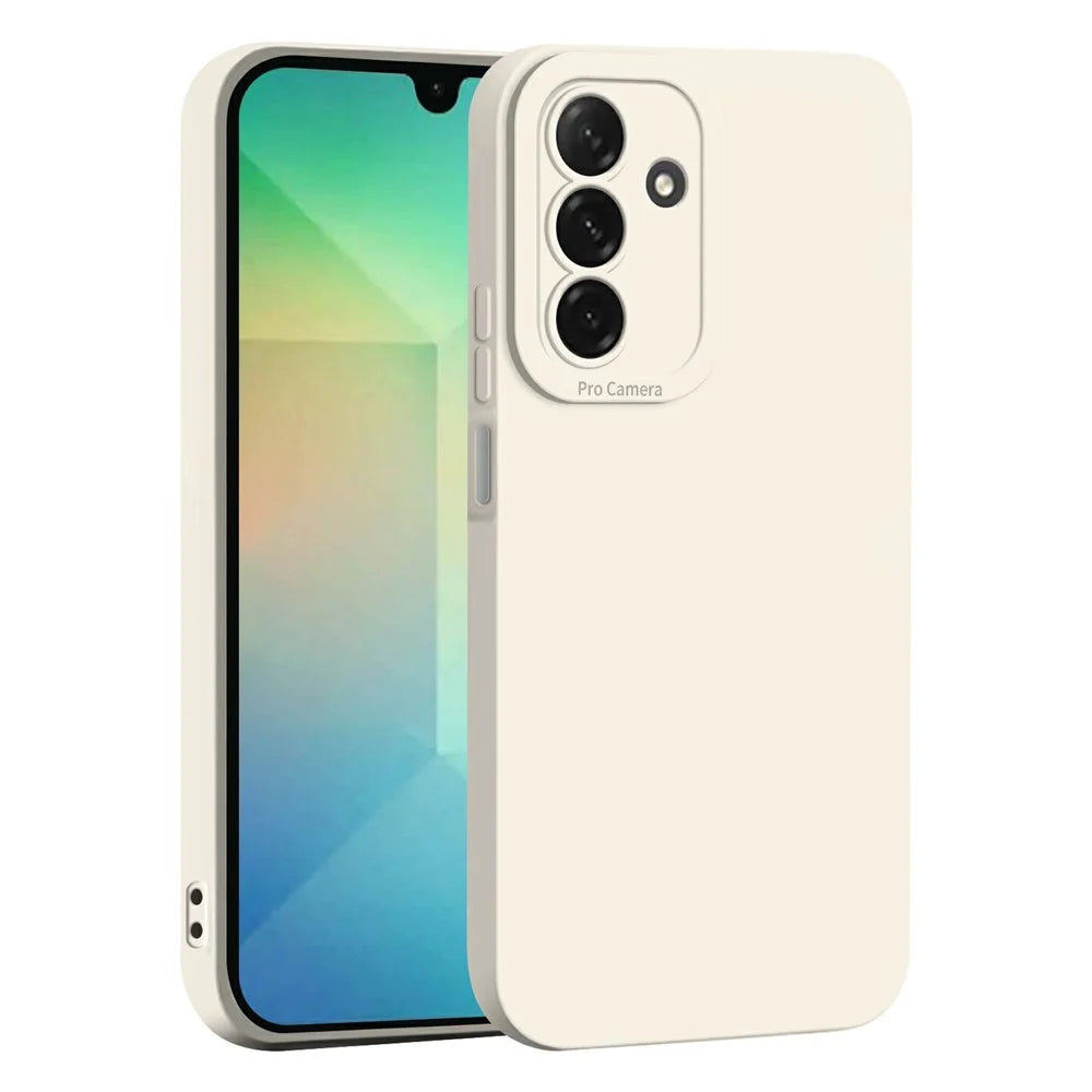 For Samsung Galaxy A37 5G Case Precise Camera Cutouts Soft TPU Shockproof Phone Cover - White - 1