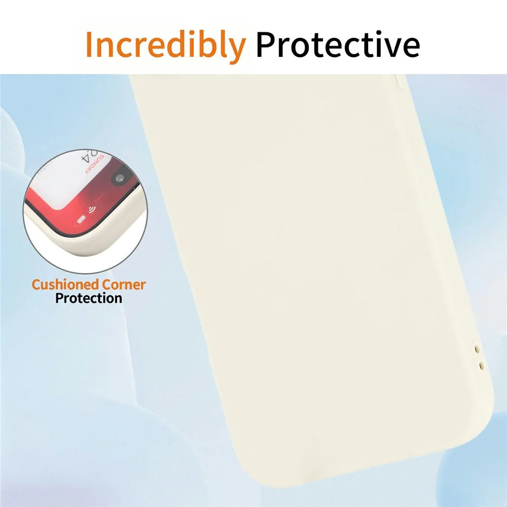 For Samsung Galaxy A57 5G Case Precise Camera Cutouts Soft TPU Shockproof Phone Cover - White - 5