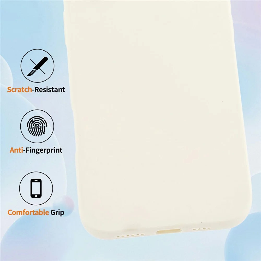For Samsung Galaxy S25 FE Case Precise Camera Cutouts Soft TPU Shockproof Phone Cover - White - 3