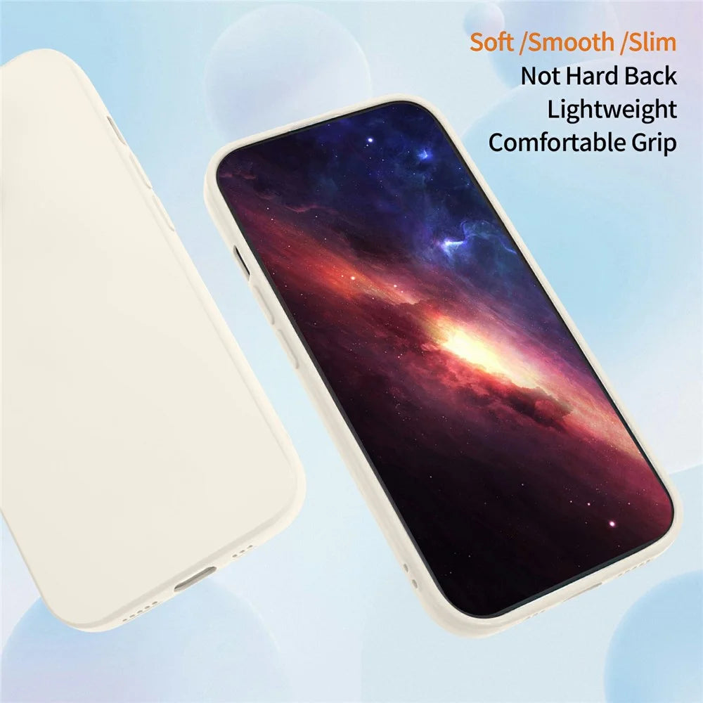 For Samsung Galaxy S25+ Case Precise Camera Cutouts Soft TPU Shockproof Phone Cover - White - 2