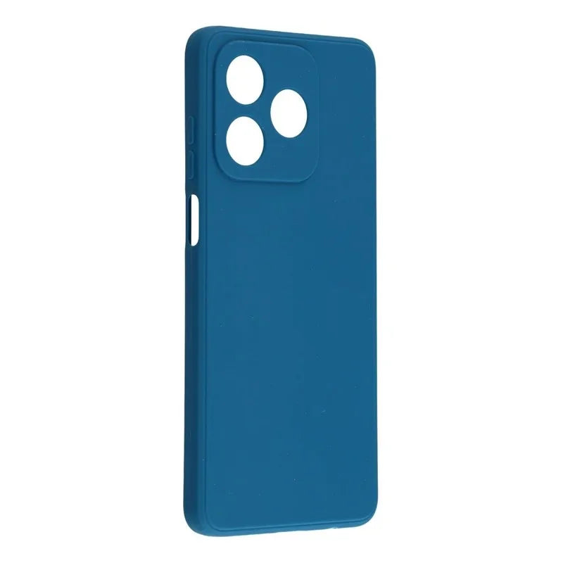 WANLONFENG For Honor X5c 4G / Honor X5c Plus 4G Case  ZB1 Series Precise Cutouts Straight Edge TPU Phone Cover with 2Pcs Tempered Glass Films - Sapphire - 4