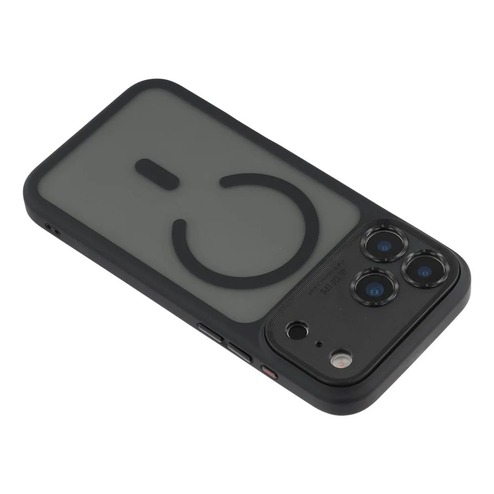 For iPhone 18 Pro / 17 Pro Case with Detachable Camera Cover Skin Touch TPU PC Phone Cover Compatible with MagSafe - Black - 6