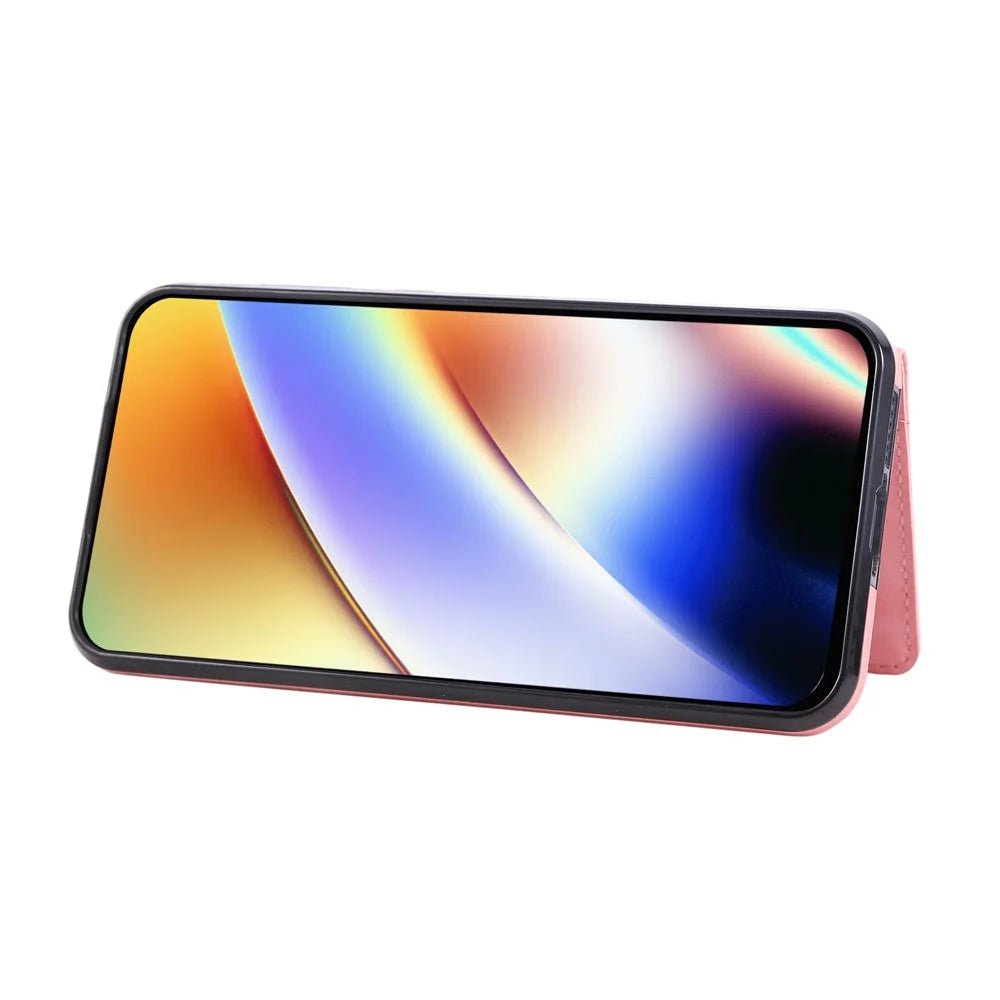 For Samsung Galaxy A57 5G Case Card Holder Kickstand Leather + TPU Phone Cover with Ring Holder - Rose Gold - 4