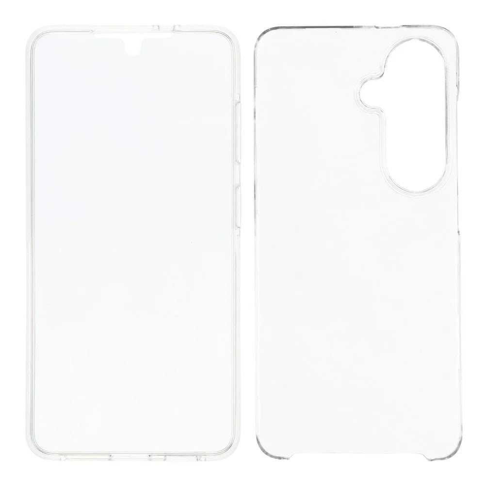 For Samsung Galaxy S26 Case TPU Frame Clear Acrylic Back Cover with PET Film - Transparent - 2