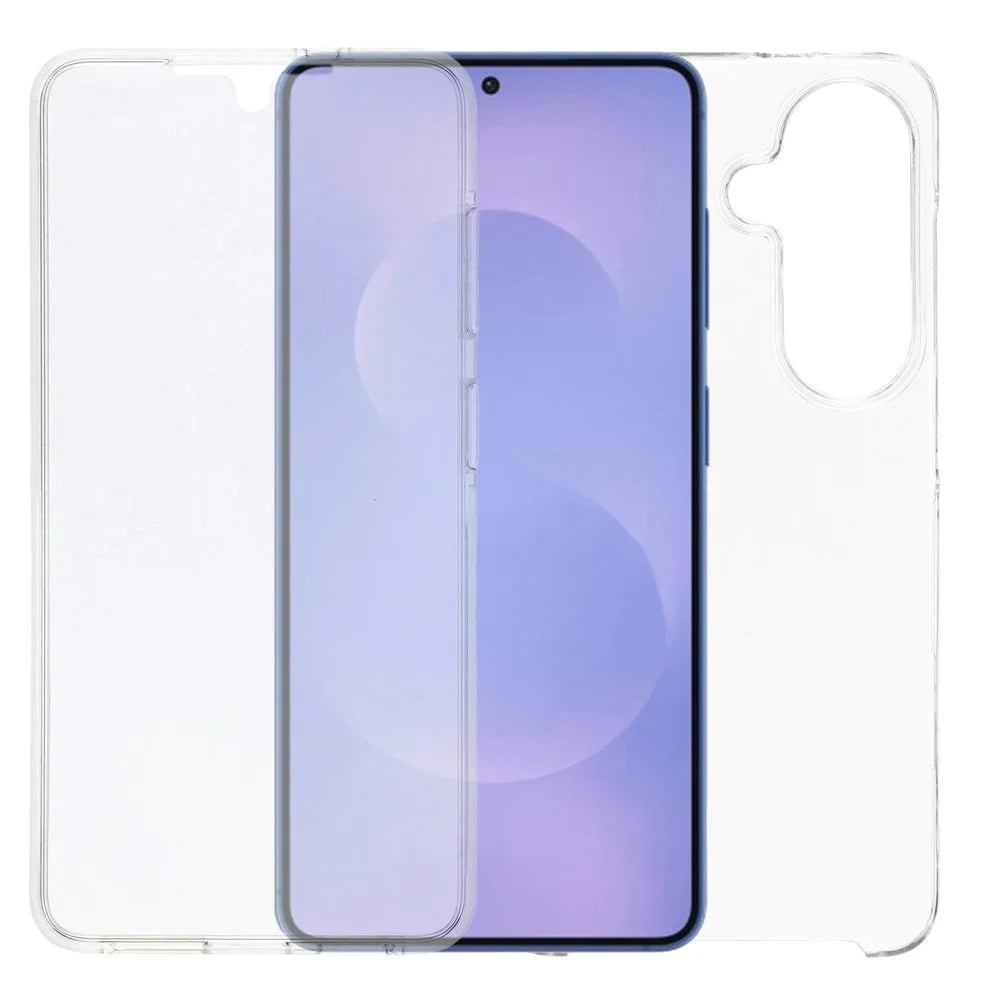 For Samsung Galaxy S26+ Case TPU Frame Clear Acrylic Back Cover with PET Film - Transparent - 1