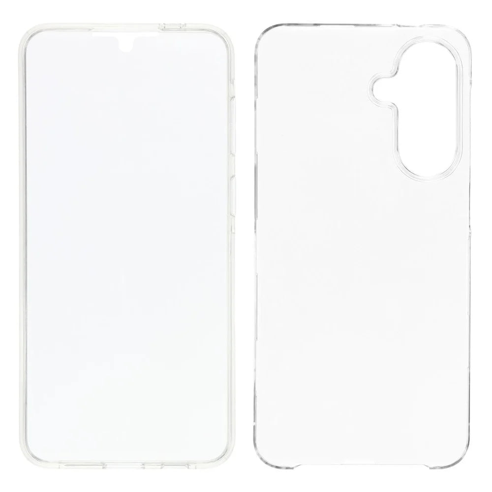 For Samsung Galaxy A37 5G Case TPU Frame Clear Acrylic Back Cover with PET Film - Transparent - 2