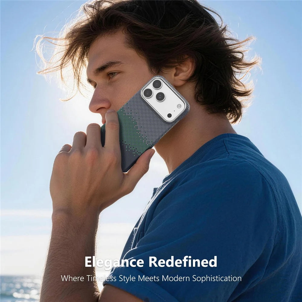 SOOPII For iPhone 17 Pro Case Compatible with MagSafe Ultra Thin Aramid Fiber Phone Cover - Gradient Color - 6