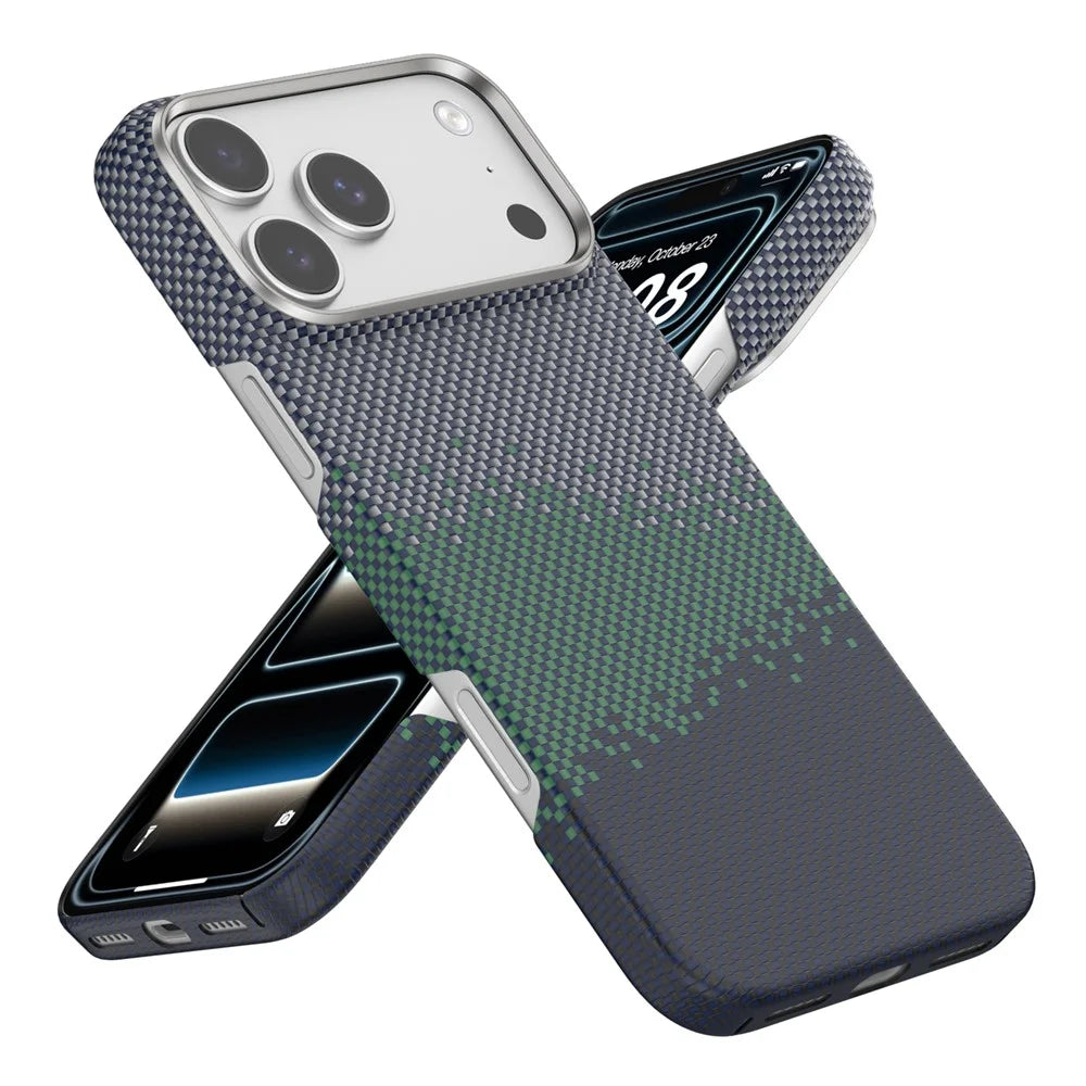 SOOPII For iPhone 17 Pro Max Case Compatible with MagSafe Ultra Thin Aramid Fiber Phone Cover - Gradient Color - 1