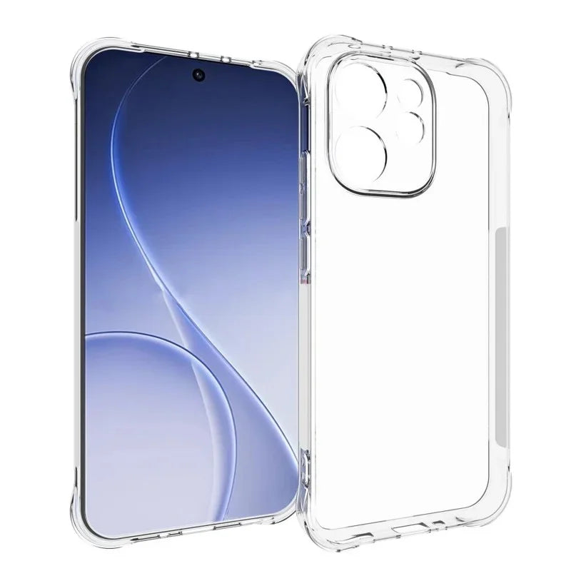 WANLONFENG For Oppo Reno15 Pro 5G (China) / Oppo Reno15 Pro Max 5G (Global) TPU Case  WL2 Series 2.0mm Phone Cover with 2Pcs Tempered Glass Films - Transparent - 2