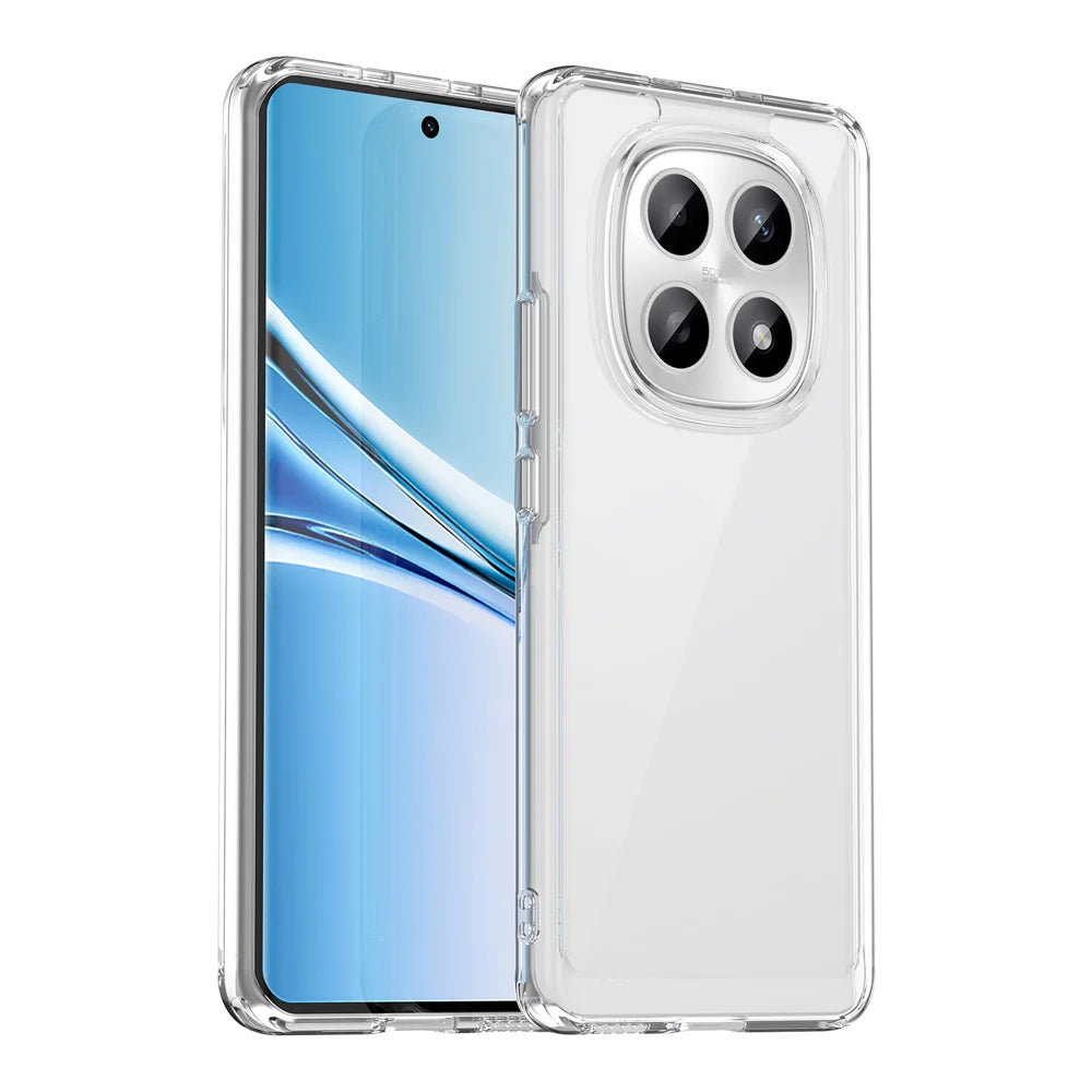 WANLONFENG For Xiaomi Redmi Note 15 4G (Global) Case  MF Series TPU Acrylic Clear Phone Cover with Tempered Glass Film - Transparent - 2