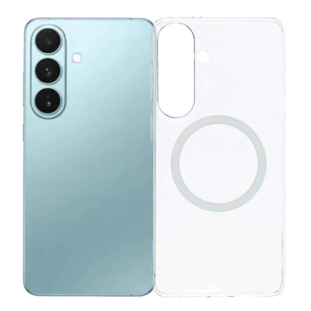 YOUNGKIT For Samsung Galaxy S26+ Magnetic Case Hard PC Phone Back Cover - Transparent - 1