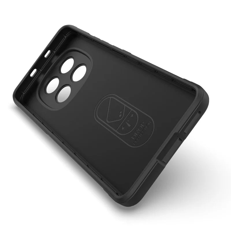 WANLONFENG For Xiaomi Redmi Note 15 4G (Global) TPU Case  HD Series Anti Slip Phone Cover with Tempered Glass - Black - 2