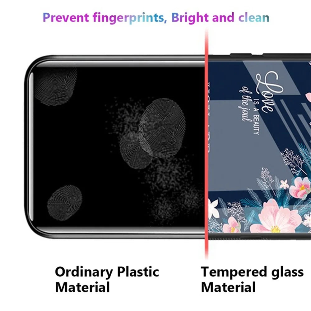 For Samsung Galaxy A18 5G / A18 4G / A17 5G / A17 4G Case Tempered Glass + PC + TPU Phone Protector Pattern Printing - Lovely - 3