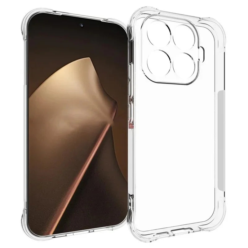 WANLONFENG For Xiaomi 17T Case  WL Series 2.0mm TPU Phone Cover with Tempered Glass Film - Transparent - 2