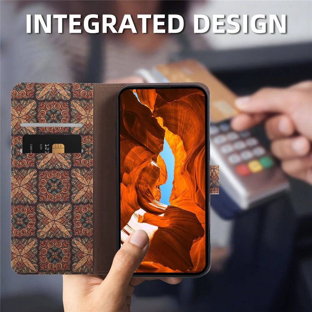 For OnePlus Nord CE6 5G / Nord 6 5G / Turbo 6V 5G / Turbo 6 5G Leather Wallet Case Bohemian-style TPU PU Phone Cover with Stand - Hearts - 4