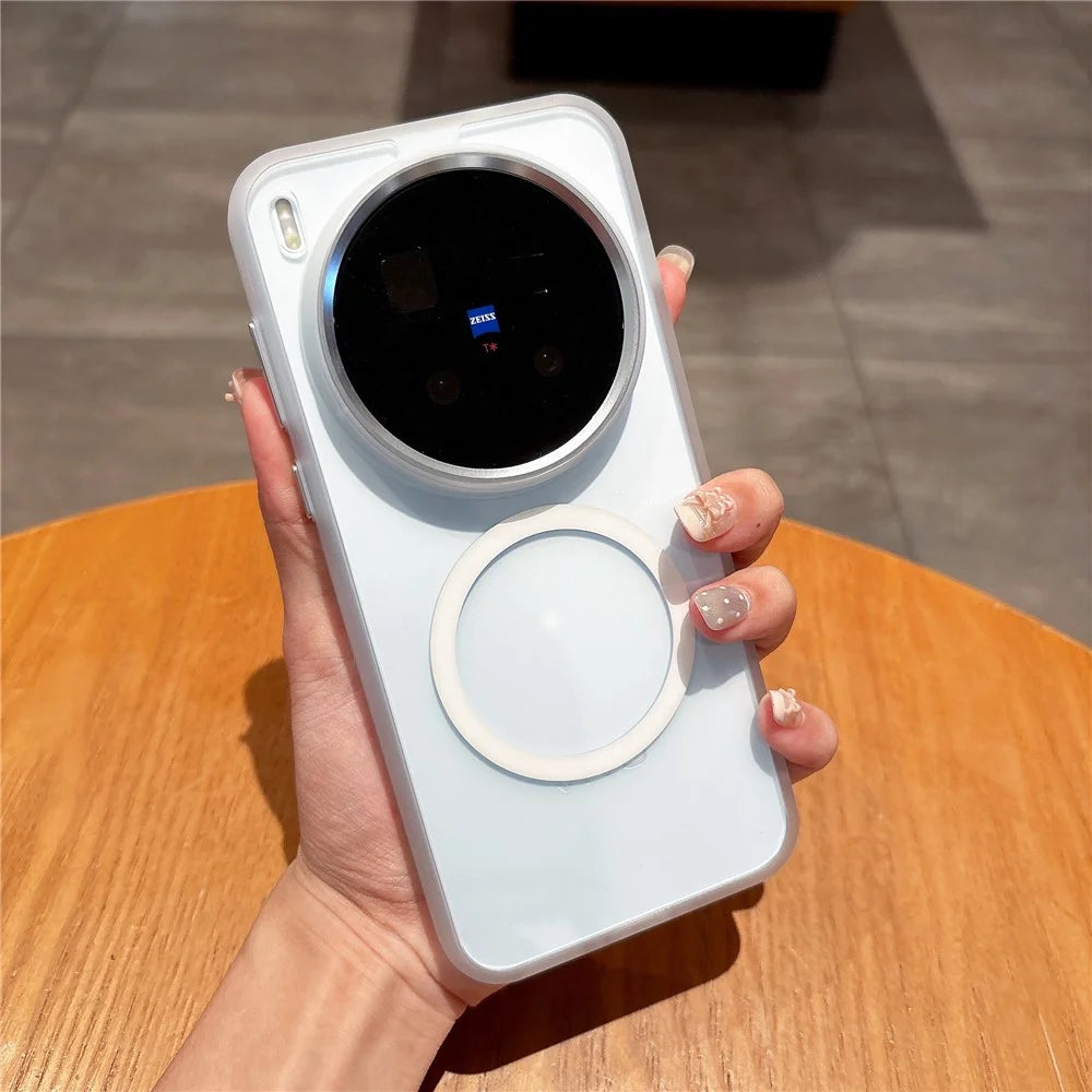 For vivo X300 5G Magnetic Case Anti-Drop TPU + PC Phone Cover - White - 3