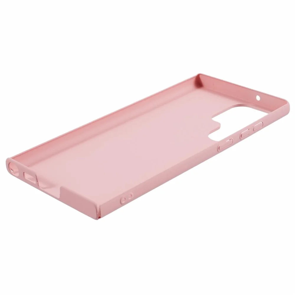 For Samsung Galaxy S26 Ultra Case Skin-Touch Rubberized Hard PC Phone Cover - Pink - 5