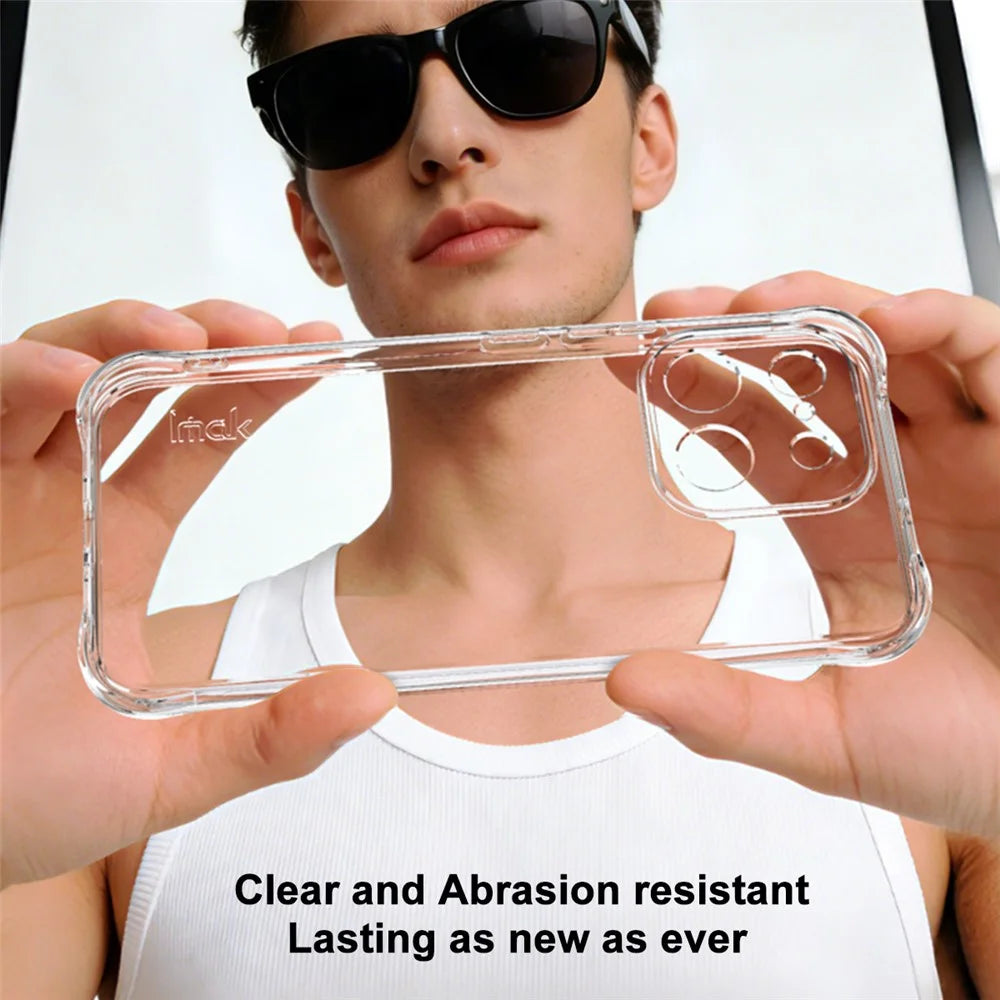 IMAK For Realme 16 Pro 5G Case TPU Phone Cover Airbag Shockproof Protection - Transparent - 3
