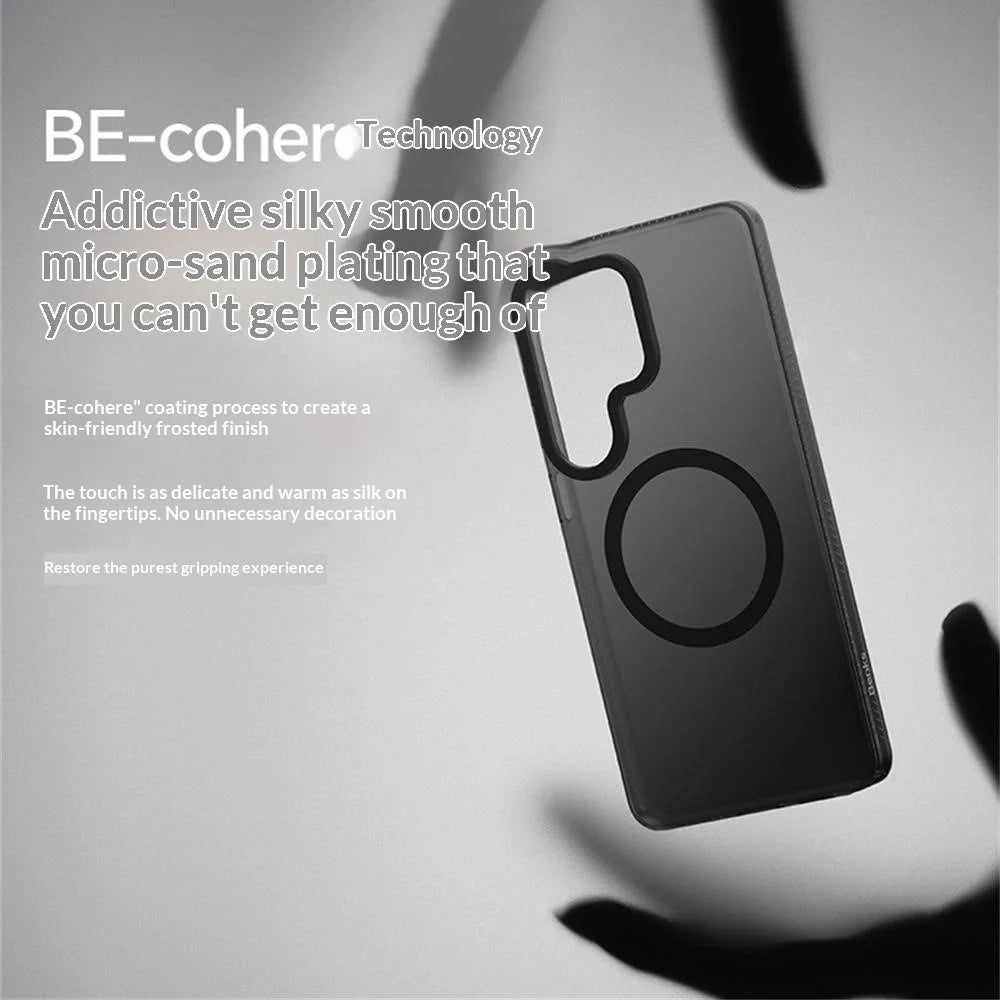 BENKS For Samsung Galaxy S26 Magnetic Case PC + TPU Matte Phone Cover - Black - 2