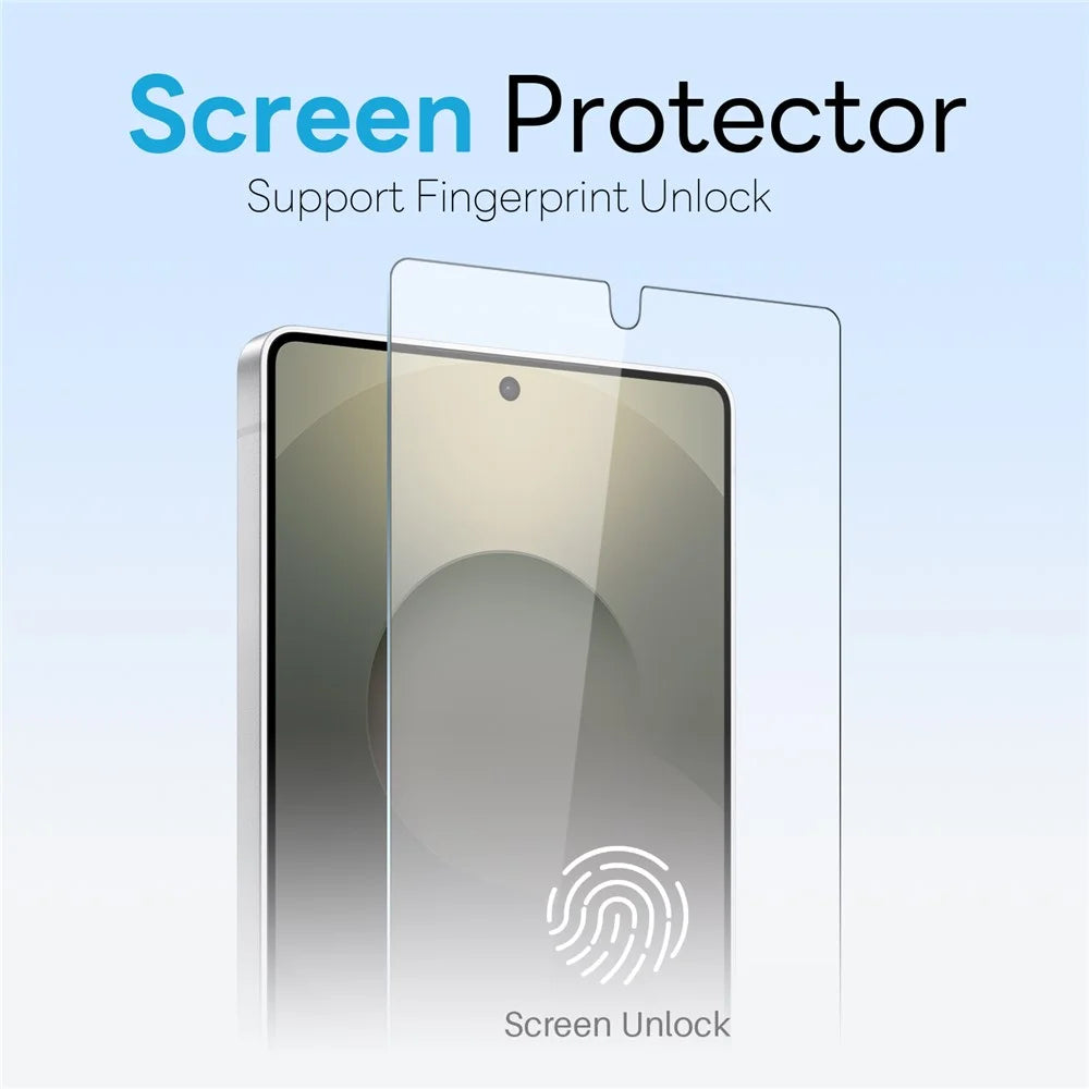 NORTHJO For Samsung Galaxy S25 Ultra Magnetic Case PC + TPU Phone Cover Set with Front Screen Protector + Lens Film - Transparent - 3