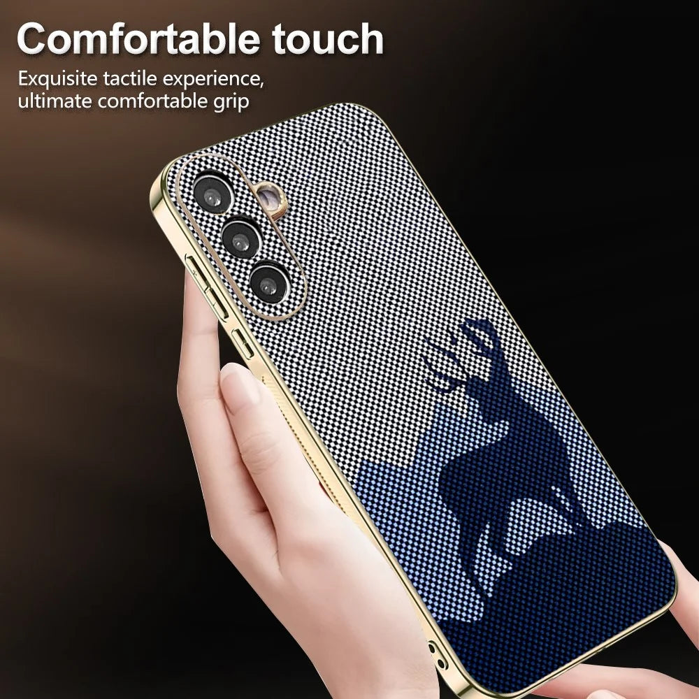 For Samsung Galaxy S26+ Case Lucky Deer PC + TPU Electroplating Phone Cover - Dark Blue - 3