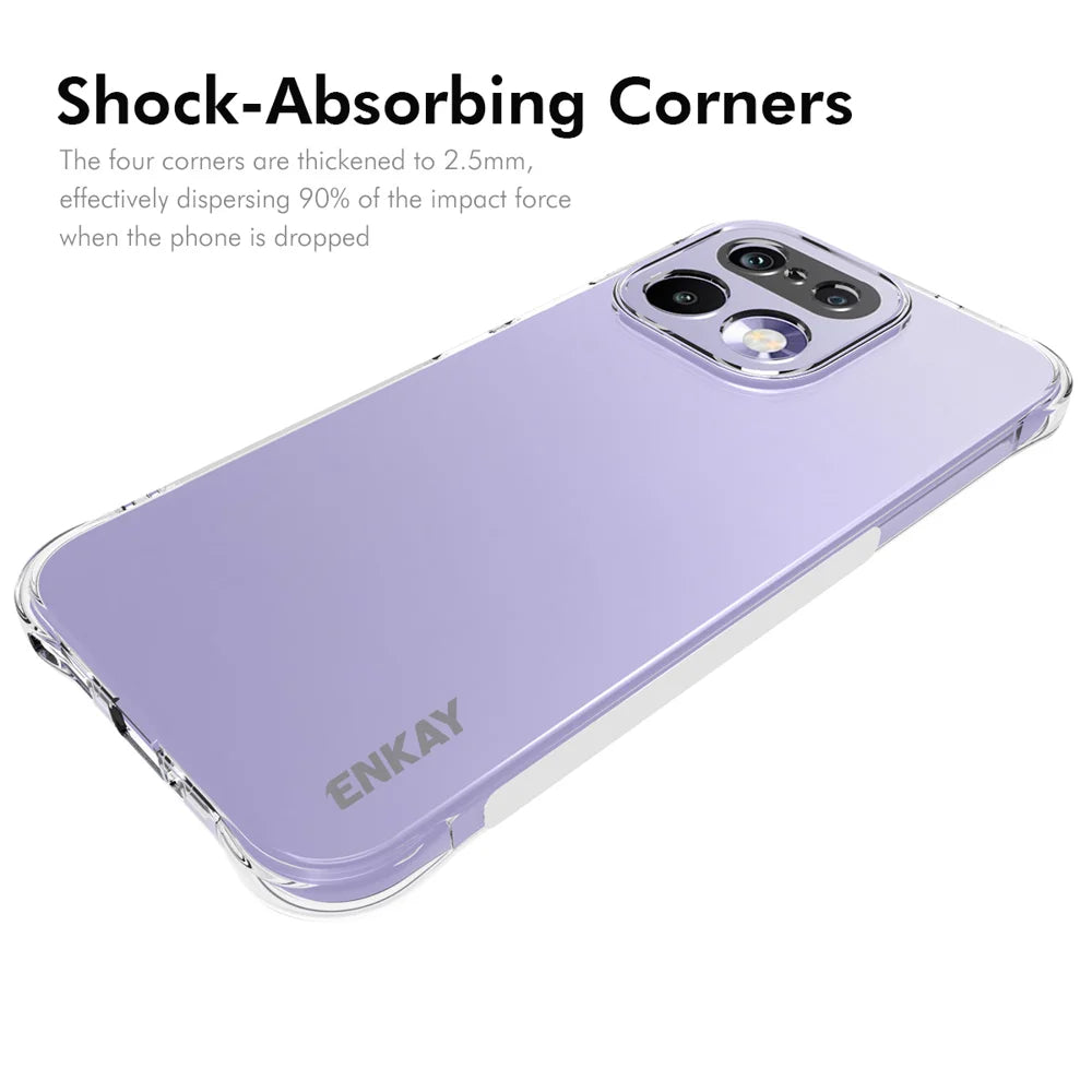 ENKAY HAT PRINCE For Realme 16 Pro+ 5G Clear Phone Case   Shockproof Anti-slip TPU Cover - Transparent - 2