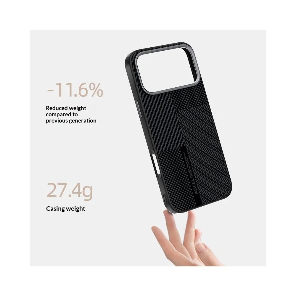 ABEEL For iPhone 18 Pro Max / 17 Pro Max Magnetic Case Ultra-thin 6D Printed Shockproof TPU PC Aluminum Alloy Leather Phone Cover - Guardian Model 2 No. 2 - 2