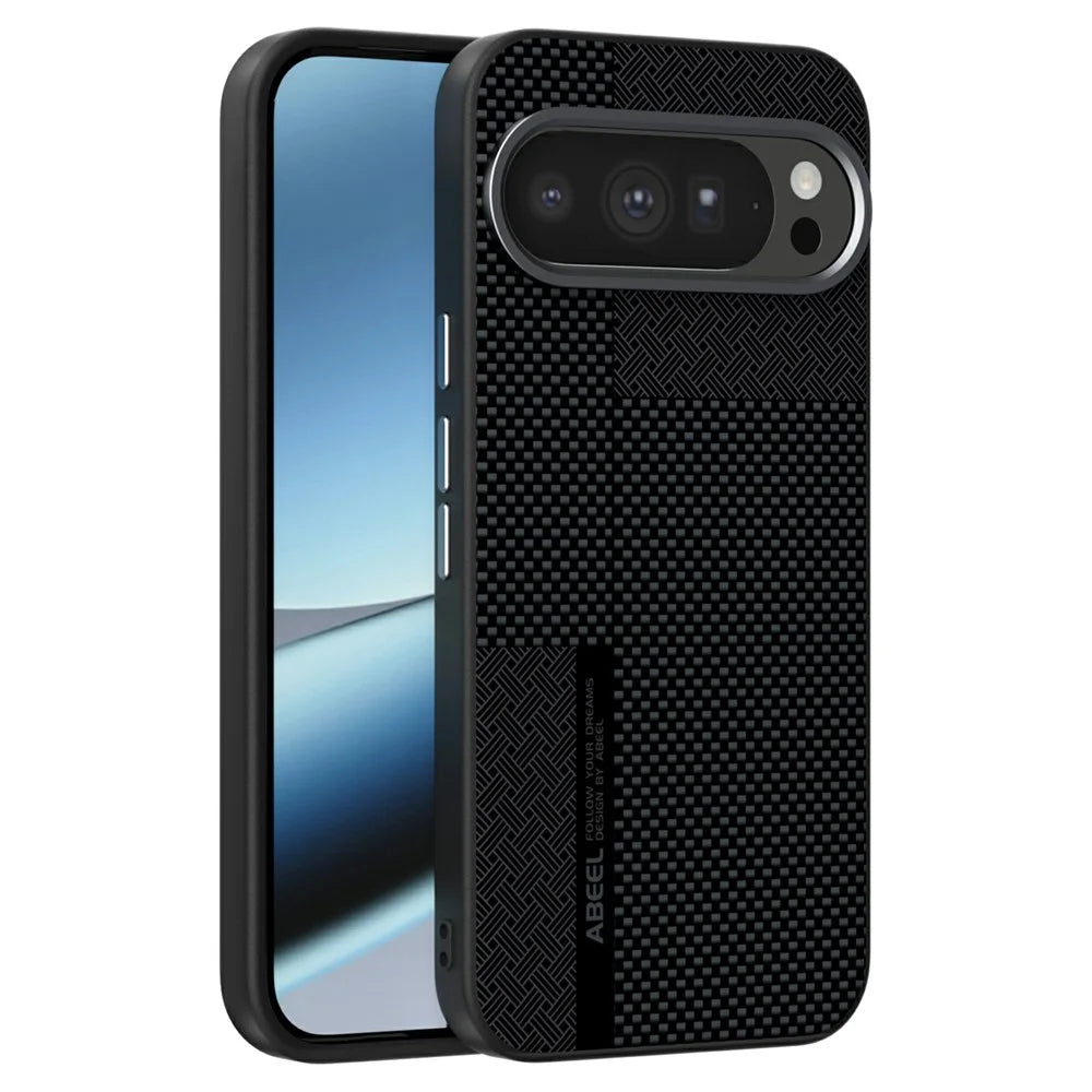 ABEEL For Google Pixel 10 Pro XL Magnetic Case Ultra-thin 6D Printed Shockproof TPU PC Aluminum Alloy Leather Phone Cover - Guardian Model 2 No. 2 - 1
