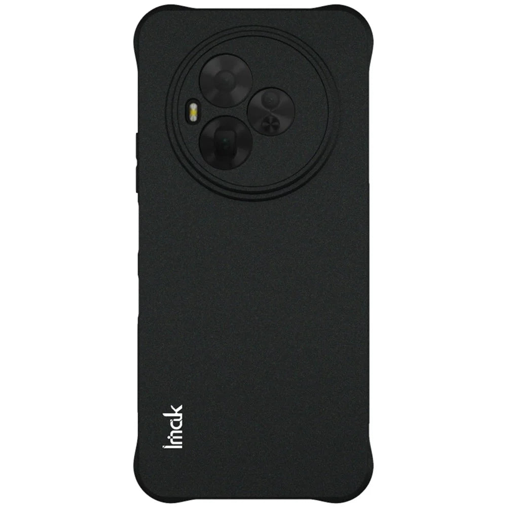 IMAK For TCL NxtPaper 60 Ultra 5G Case TPU Phone Cover Airbag Shockproof Protection - Matte Black - 2