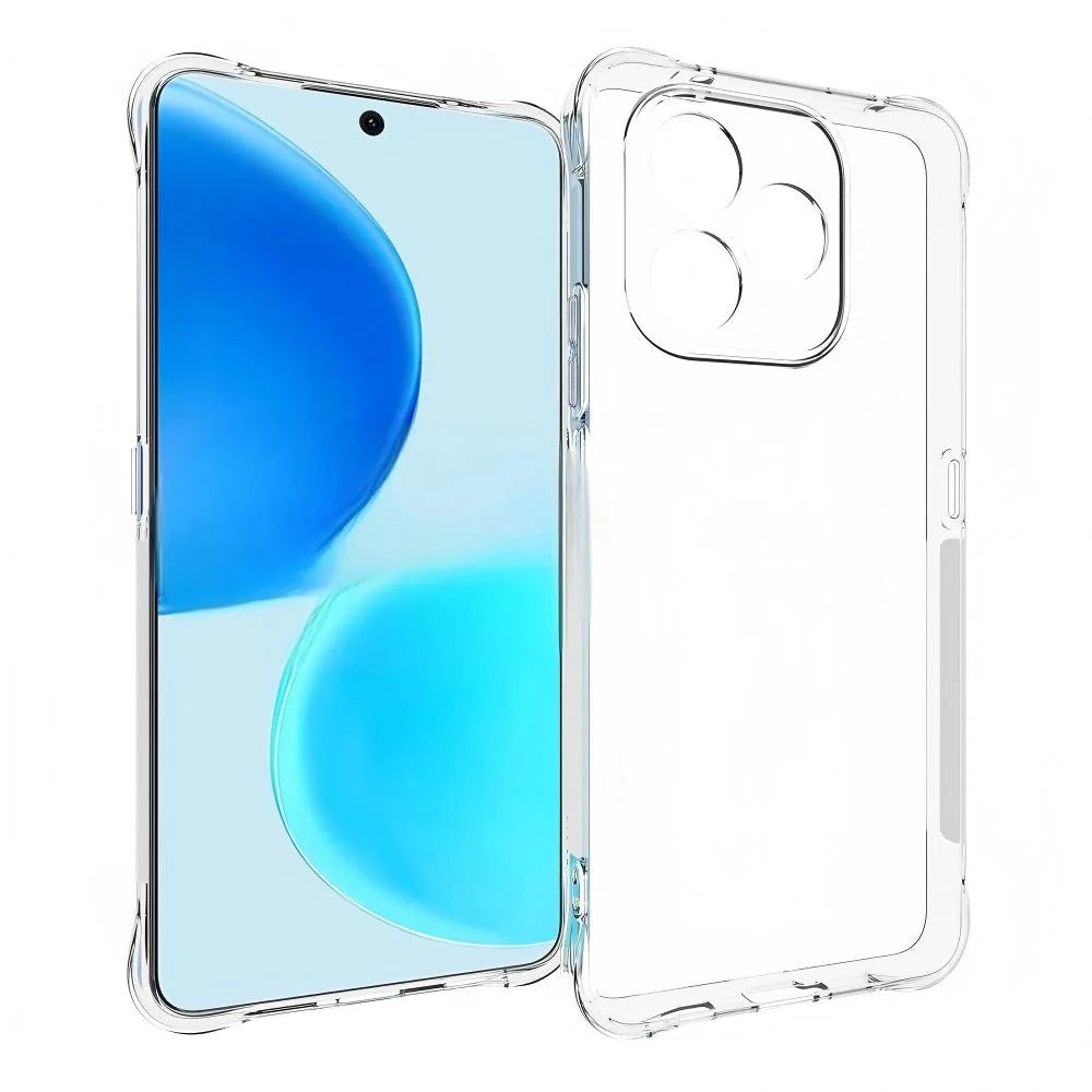 WANLONFENG For Honor X8d 4G  WL Series Case 2.0mm TPU Phone Cover with Tempered Glass Film - Transparent - 2