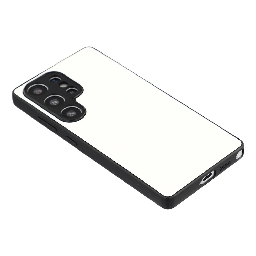 10Pcs for Samsung Galaxy S26 Ultra Case TPU + PC Heat Transfer Printing DIY Phone Cover with Matte PET Film - White - 4