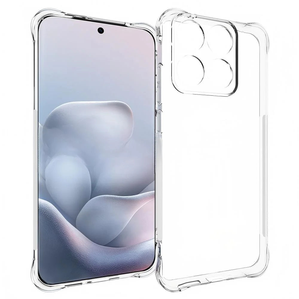 WANLONFENG For Motorola Edge 70 Fusion+ 5G / Edge 70 Fusion 5G WL2 Series TPU Case 2.0mm Phone Cover with 2Pcs Tempered Glass Films - Transparent - 2