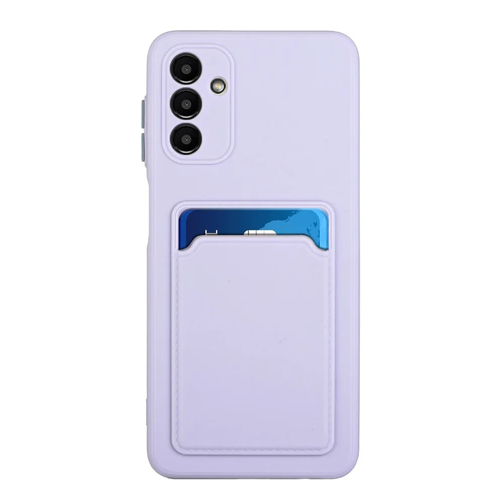 For Samsung Galaxy A26 5G Case Flexible TPU Phone Cover with Back Card Slot - Purple - 2