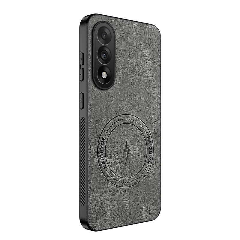 WANLONFENG For OnePlus Nord 5 5G / OnePlus Ace 5 Ultra 5G SD1 Series Magnetic Case Nappa Texture PC TPU Phone Cover - Grey - 1
