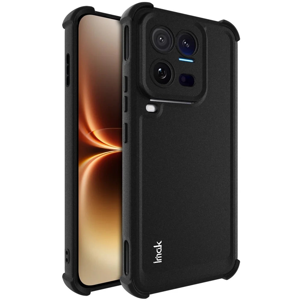 IMAK For vivo iQOO 15 Ultra 5G Case TPU Phone Cover Airbag Shockproof Protection - Matte Black - 1