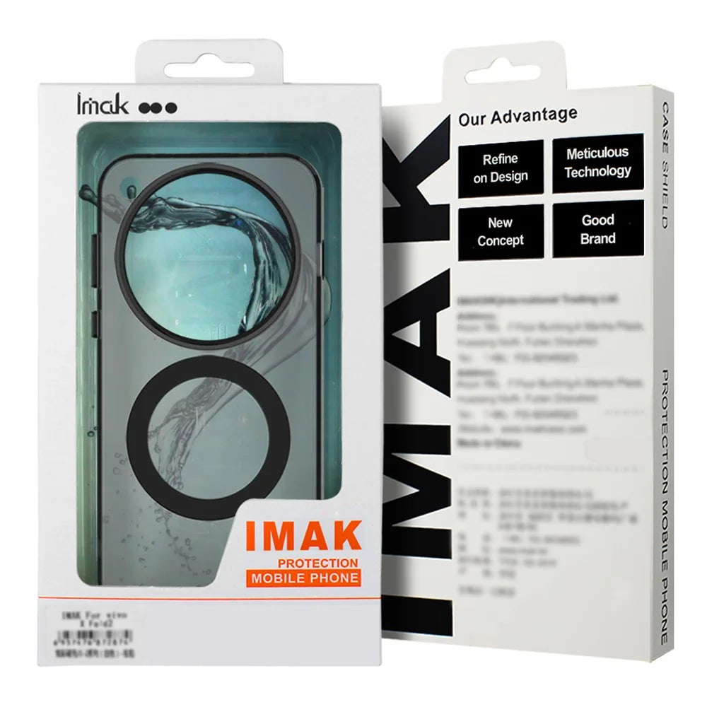 IMAK For Samsung Galaxy S26 Magnetic Case Candy Color Anti Drop TPU + PET Back Cover - Black - 6