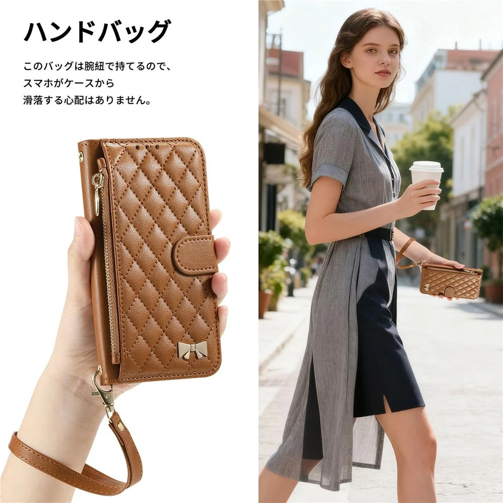 For Google Pixel 10 Pro XL Stand Case Imprint TPU PU Leather Zipper Pocket Wallet Phone Cover with Strap - Brown - 7