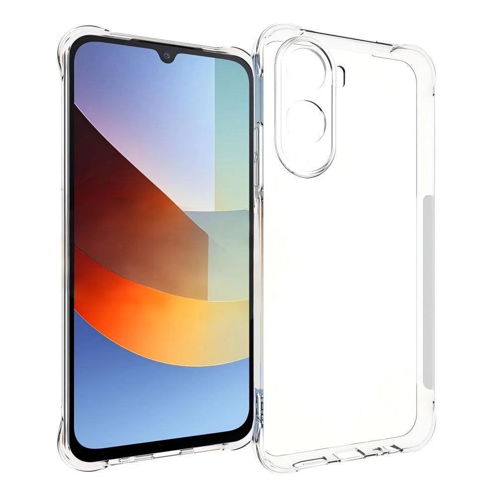 WANLONFENG For Xiaomi Poco C85x 5G / Redmi A7 Pro 4G (171.56mm) WL2 Series TPU Case 2.0mm Phone Cover with 2Pcs Tempered Glass Films - Transparent - 2