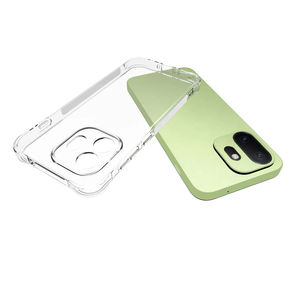 WANLONFENG For OnePlus 15T 5G WL Series Case 2.0mm TPU Phone Cover with Tempered Glass Film - Transparent - 5