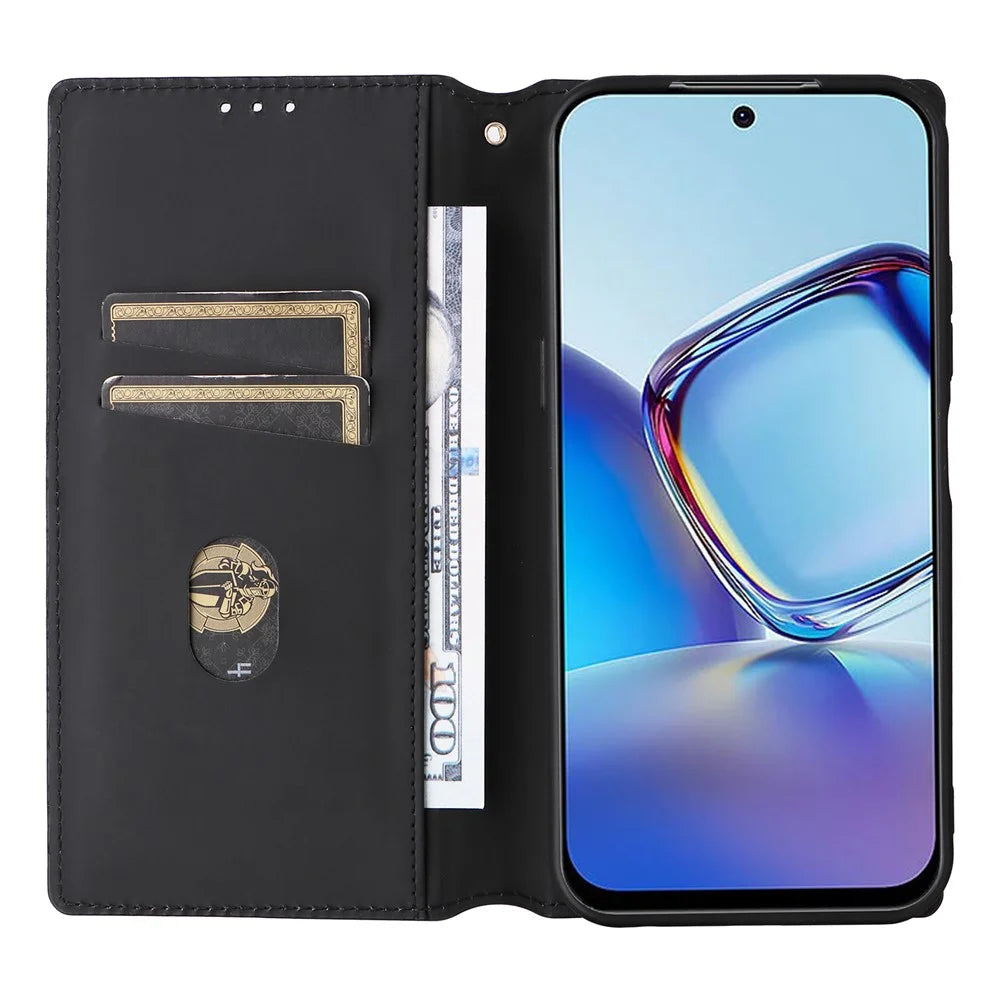 For ZTE Blade V80 Pro 4G / V80 Vita Case Wallet Rhombus Imprinted PU Leather Phone Cover - Red - 2
